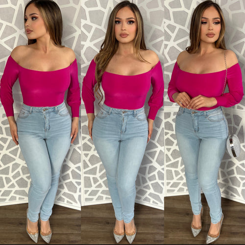Helen Bodysuit (Fushia)