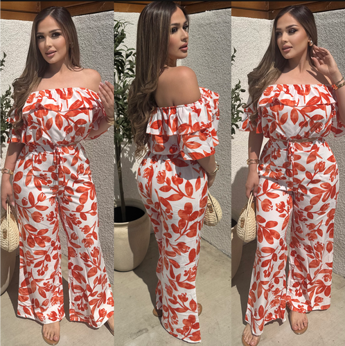 Puerto Vallarta set (orange/white)