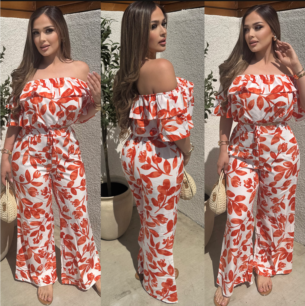 Puerto Vallarta set (orange/white)