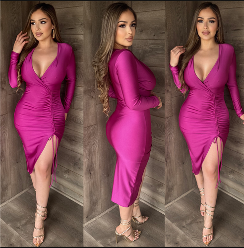 Corazon Dress (Fushia)