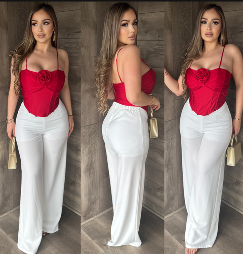 Florecita Top (Red)