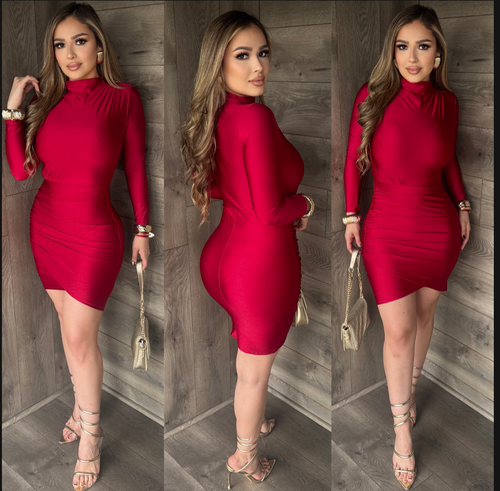 Ximena Mini Dress (Red)