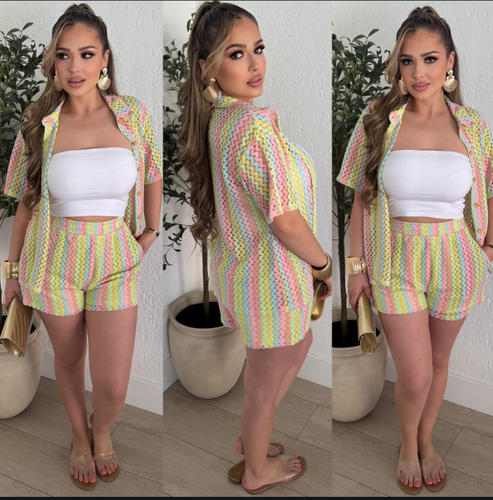 Keyla Crochet Set (Pastel)