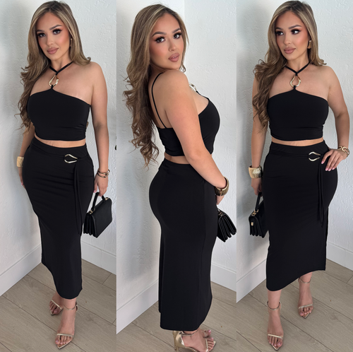 Jelissa 2pc set (Black)