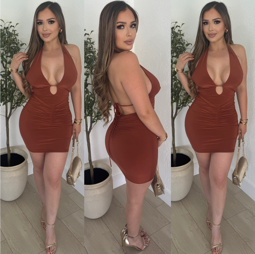 Araiza Dress (Rust)
