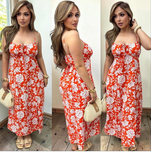 Pilar Maxi Dress (Orange)