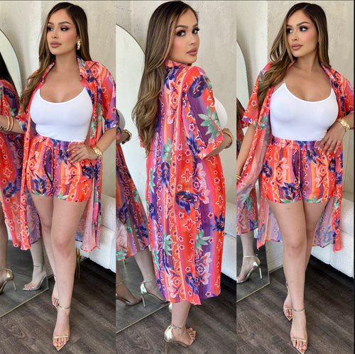 Anabelle Set (Orange )