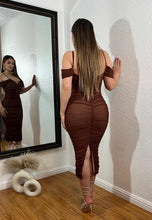 Shanley Midi Dress (Brown)