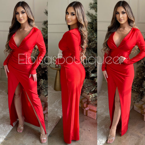 Ms Fancy Gown  (Red)